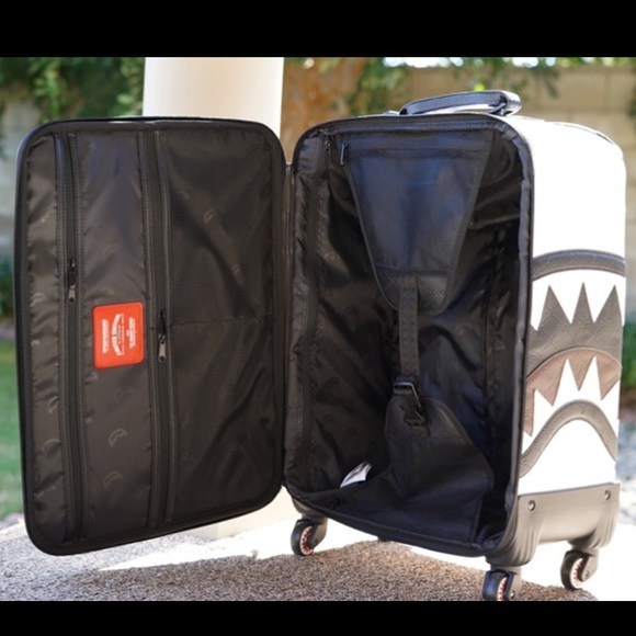 Sprayground Bags Vvip Cut Sew Vegan Leather Carryon Luggage Poshmark